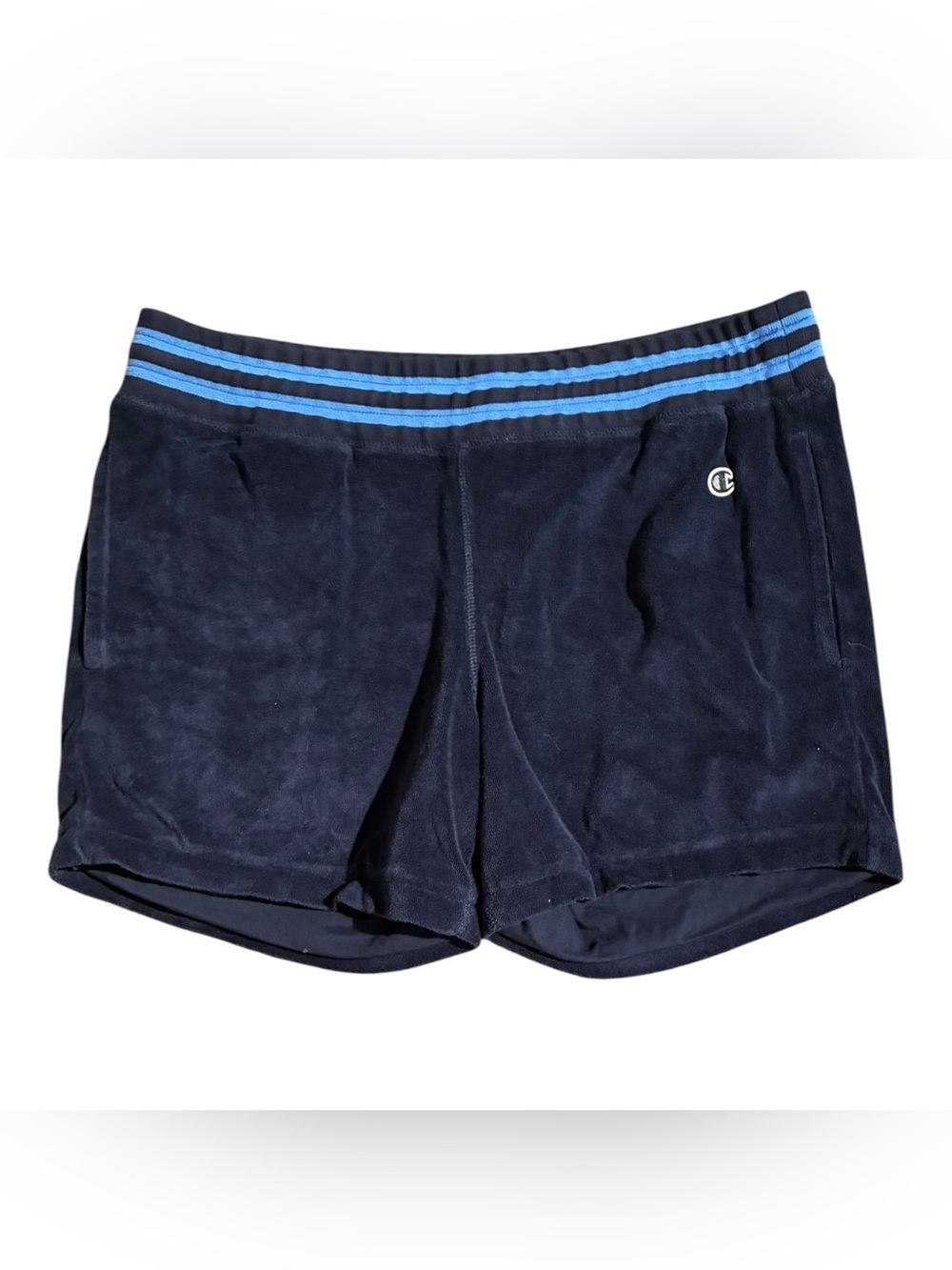 Todd Snyder x Champion Navy Blue Terry Cloth Shorts